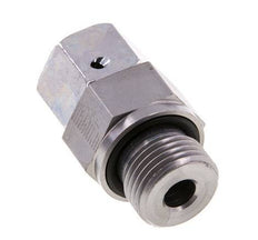 12S & G1/2'' Verzinkter Stahl Gerades Drehgelenk mit Außengewinde 630 bar NBR O-Ring Dichtungskonus Einstellbar ISO 8434-1