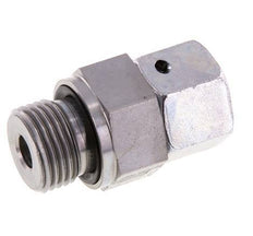 12S & G1/2'' Verzinkter Stahl Gerades Drehgelenk mit Außengewinde 630 bar NBR O-Ring Dichtungskonus Einstellbar ISO 8434-1