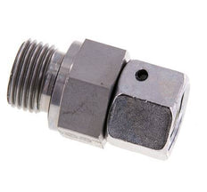 12S & G1/2'' Verzinkter Stahl Gerades Drehgelenk mit Außengewinde 630 bar NBR O-Ring Dichtungskonus Einstellbar ISO 8434-1