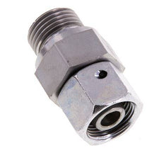 12S & G1/2'' Verzinkter Stahl Gerades Drehgelenk mit Außengewinde 630 bar NBR O-Ring Dichtungskonus Einstellbar ISO 8434-1