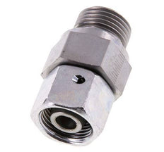 12S & G1/2'' Verzinkter Stahl Gerades Drehgelenk mit Außengewinde 630 bar NBR O-Ring Dichtungskonus Einstellbar ISO 8434-1
