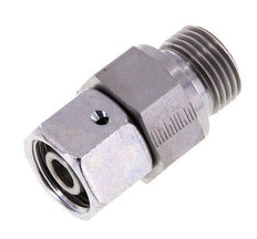 14S & G1/2'' Verzinkter Stahl Gerades Drehgelenk mit Außengewinde 630 bar NBR O-Ring Dichtungskonus Einstellbar ISO 8434-1