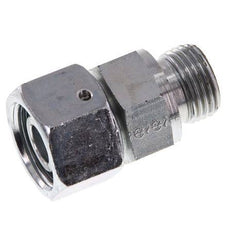 16S & G1/2'' Verzinkter Stahl Gerades Drehgelenk mit Außengewinde 400 bar NBR O-Ring Dichtungskonus Einstellbar ISO 8434-1