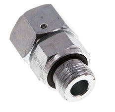 16S & G1/2'' Verzinkter Stahl Gerades Drehgelenk mit Außengewinde 400 bar NBR O-Ring Dichtungskonus Einstellbar ISO 8434-1