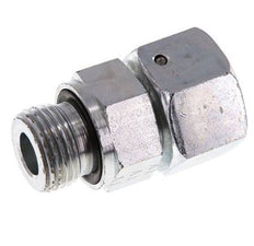 16S & G1/2'' Verzinkter Stahl Gerades Drehgelenk mit Außengewinde 400 bar NBR O-Ring Dichtungskonus Einstellbar ISO 8434-1