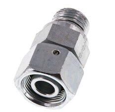 16S & G1/2'' Verzinkter Stahl Gerades Drehgelenk mit Außengewinde 400 bar NBR O-Ring Dichtungskonus Einstellbar ISO 8434-1