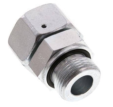 25S & G1'' Verzinkter Stahl Gerades Drehgelenk mit Außengewinde 400 bar NBR O-Ring Dichtungskonus Einstellbar ISO 8434-1