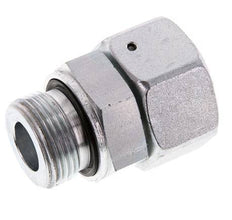 25S & G1'' Verzinkter Stahl Gerades Drehgelenk mit Außengewinde 400 bar NBR O-Ring Dichtungskonus Einstellbar ISO 8434-1