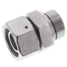 30S & G1-1/4'' Verzinkter Stahl Gerades Drehgelenk mit Außengewinde 400 bar NBR O-Ring Dichtungskonus Einstellbar ISO 8434-1