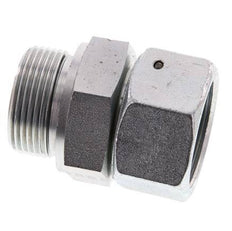 30S & G1-1/4'' Verzinkter Stahl Gerades Drehgelenk mit Außengewinde 400 bar NBR O-Ring Dichtungskonus Einstellbar ISO 8434-1