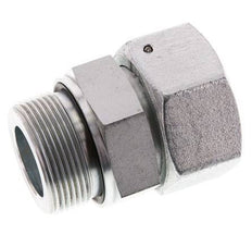 38S & G1-1/2'' Verzinktes Stahl-Drehgelenk mit Außengewinde 315 bar NBR O-Ring Dichtungskonus Einstellbar ISO 8434-1