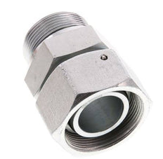 38S & G1-1/2'' Verzinktes Stahl-Drehgelenk mit Außengewinde 315 bar NBR O-Ring Dichtungskonus Einstellbar ISO 8434-1