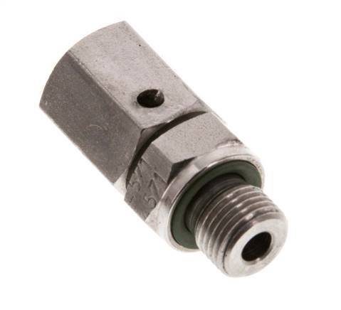 6L & G1/8'' Edelstahl-Drehgelenk mit Außengewinde 315 bar FKM O-Ring-Dichtkonus Einstellbar ISO 8434-1