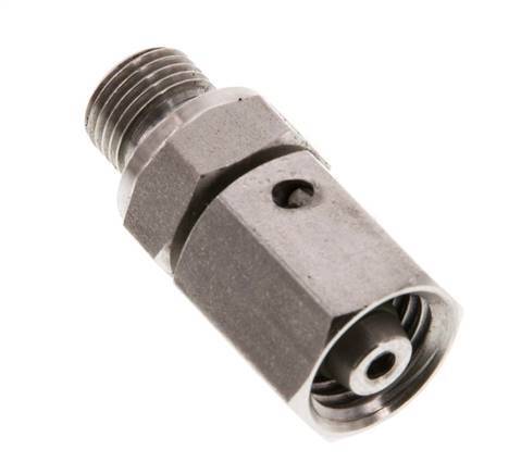 6L & G1/8'' Edelstahl-Drehgelenk mit Außengewinde 315 bar FKM O-Ring-Dichtkonus Einstellbar ISO 8434-1