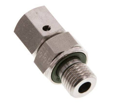 8L & G1/4'' Edelstahl-Drehgelenk mit Außengewinde 315 bar FKM O-Ring-Dichtkonus Einstellbar ISO 8434-1