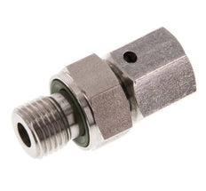 8L & G1/4'' Edelstahl-Drehgelenk mit Außengewinde 315 bar FKM O-Ring-Dichtkonus Einstellbar ISO 8434-1