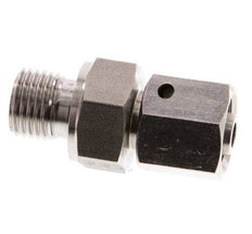 8L & G1/4'' Edelstahl-Drehgelenk mit Außengewinde 315 bar FKM O-Ring-Dichtkonus Einstellbar ISO 8434-1
