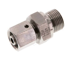 8L & G3/8'' Edelstahl-Drehgelenk mit Außengewinde 315 bar FKM O-Ring-Dichtkonus Einstellbar ISO 8434-1