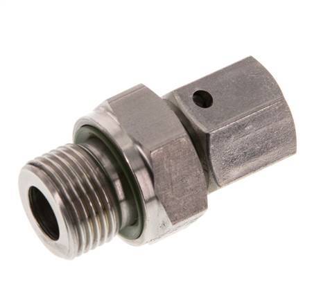 8L & G3/8'' Edelstahl-Drehgelenk mit Außengewinde 315 bar FKM O-Ring-Dichtkonus Einstellbar ISO 8434-1