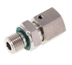 10L & G1/4'' Edelstahl-Drehgelenk mit Außengewinde 315 bar FKM O-Ring-Dichtkonus Einstellbar ISO 8434-1