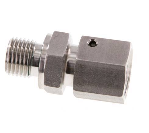 10L & G1/4'' Edelstahl-Drehgelenk mit Außengewinde 315 bar FKM O-Ring-Dichtkonus Einstellbar ISO 8434-1