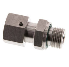 12L & G3/8'' Edelstahl-Drehgelenk mit Außengewinde 315 bar FKM O-Ring-Dichtkonus Einstellbar ISO 8434-1