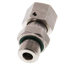 12L & G3/8'' Edelstahl-Drehgelenk mit Außengewinde 315 bar FKM O-Ring-Dichtkonus Einstellbar ISO 8434-1