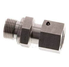 12L & G3/8'' Edelstahl-Drehgelenk mit Außengewinde 315 bar FKM O-Ring-Dichtkonus Einstellbar ISO 8434-1