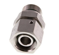 15L & G1/2'' Edelstahl gerade drehbar mit Außengewinde 315 bar FKM O-Ring Dichtungskonus Einstellbar ISO 8434-1