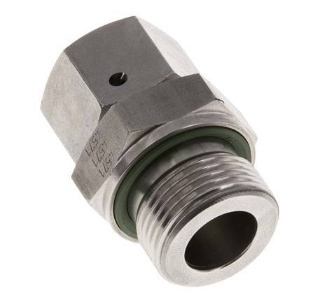 15L & G3/4'' Edelstahl gerade drehbar mit Außengewinde 315 bar FKM O-Ring Dichtungskonus Einstellbar ISO 8434-1