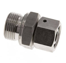 15L & G3/4'' Edelstahl gerade drehbar mit Außengewinde 315 bar FKM O-Ring Dichtungskonus Einstellbar ISO 8434-1