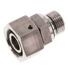 18L & G1/2'' Edelstahl gerade drehbar mit Außengewinde 315 bar FKM O-Ring Dichtungskonus Einstellbar ISO 8434-1