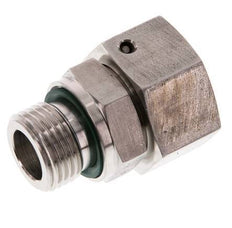 18L & G1/2'' Edelstahl gerade drehbar mit Außengewinde 315 bar FKM O-Ring Dichtungskonus Einstellbar ISO 8434-1