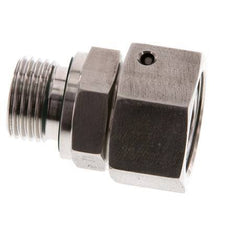 18L & G1/2'' Edelstahl gerade drehbar mit Außengewinde 315 bar FKM O-Ring Dichtungskonus Einstellbar ISO 8434-1