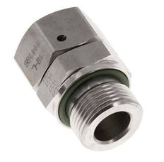 18L & G3/4'' Edelstahl gerade drehbar mit Außengewinde 315 bar FKM O-Ring Dichtungskonus Einstellbar ISO 8434-1