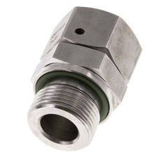 18L & G3/4'' Edelstahl gerade drehbar mit Außengewinde 315 bar FKM O-Ring Dichtungskonus Einstellbar ISO 8434-1