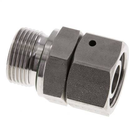 18L & G3/4'' Edelstahl gerade drehbar mit Außengewinde 315 bar FKM O-Ring Dichtungskonus Einstellbar ISO 8434-1