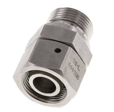 18L & G3/4'' Edelstahl gerade drehbar mit Außengewinde 315 bar FKM O-Ring Dichtungskonus Einstellbar ISO 8434-1