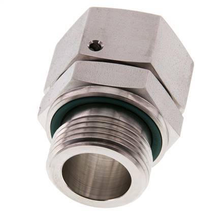 28L & G1'' Edelstahl-Drehgelenk mit Außengewinde 160 bar FKM O-Ring-Dichtkonus Einstellbar ISO 8434-1