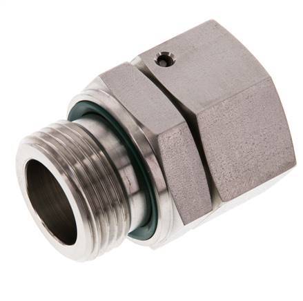 28L & G1'' Edelstahl-Drehgelenk mit Außengewinde 160 bar FKM O-Ring-Dichtkonus Einstellbar ISO 8434-1