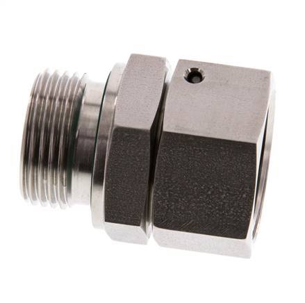 28L & G1'' Edelstahl-Drehgelenk mit Außengewinde 160 bar FKM O-Ring-Dichtkonus Einstellbar ISO 8434-1