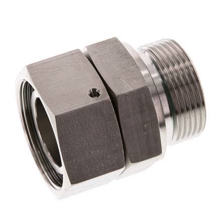 35L & G1-1/4'' Edelstahl-Drehgelenk mit Außengewinde 160 bar FKM O-Ring-Dichtkonus Einstellbar ISO 8434-1