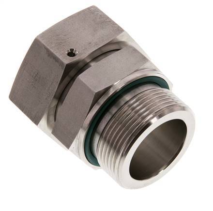 42L & G1-1/2'' Edelstahl-Drehgelenk mit Außengewinde 160 bar FKM O-Ring-Dichtkonus Einstellbar ISO 8434-1