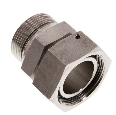 42L & G1-1/2'' Edelstahl-Drehgelenk mit Außengewinde 160 bar FKM O-Ring-Dichtkonus Einstellbar ISO 8434-1
