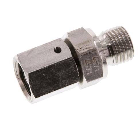 6S & G1/4'' Edelstahl-Drehgelenk mit Außengewinde 630 bar FKM O-Ring-Dichtkonus Einstellbar ISO 8434-1