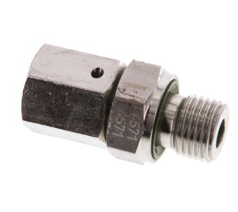 6S & G1/4'' Edelstahl-Drehgelenk mit Außengewinde 630 bar FKM O-Ring-Dichtkonus Einstellbar ISO 8434-1