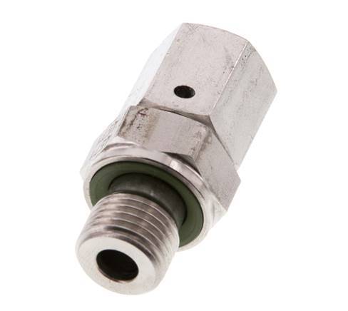 6S & G1/4'' Edelstahl-Drehgelenk mit Außengewinde 630 bar FKM O-Ring-Dichtkonus Einstellbar ISO 8434-1