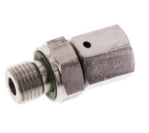 6S & G1/4'' Edelstahl-Drehgelenk mit Außengewinde 630 bar FKM O-Ring-Dichtkonus Einstellbar ISO 8434-1
