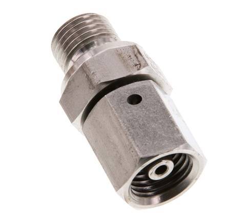 6S & G1/4'' Edelstahl-Drehgelenk mit Außengewinde 630 bar FKM O-Ring-Dichtkonus Einstellbar ISO 8434-1