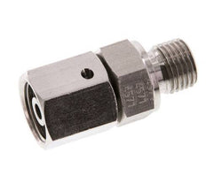 8S & G1/4'' Edelstahl-Drehgelenk mit Außengewinde 630 bar FKM O-Ring-Dichtkonus Einstellbar ISO 8434-1